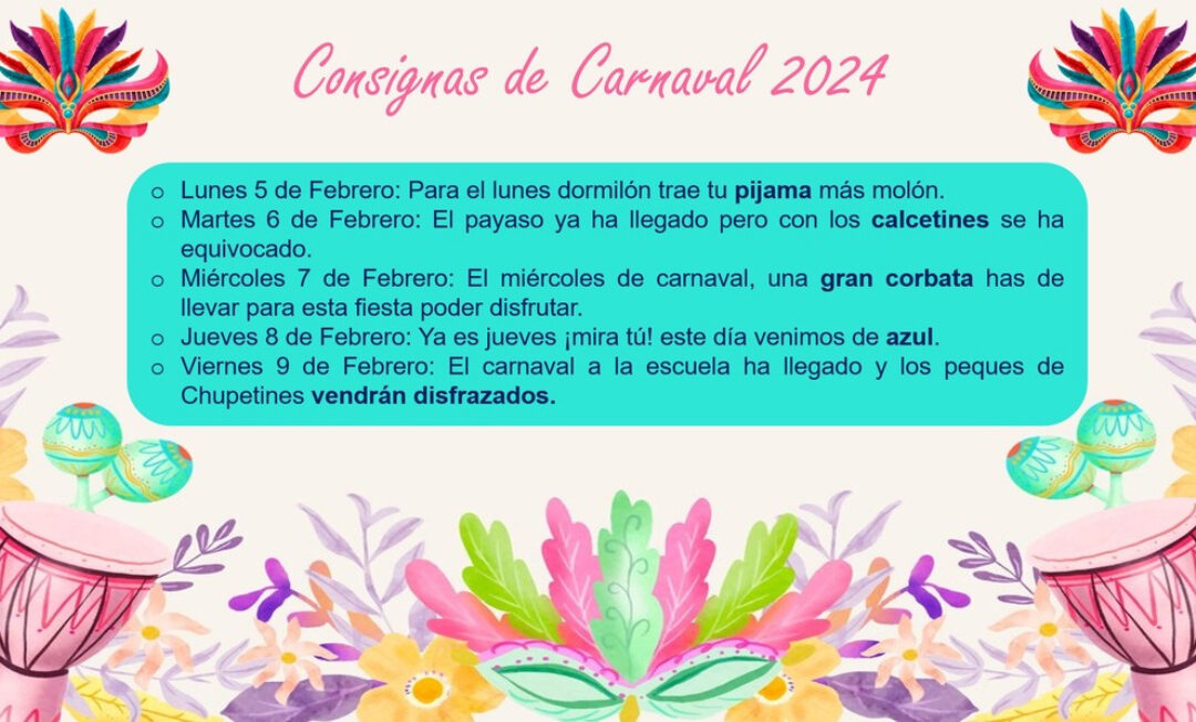 Consignas del Carnaval 2024.
